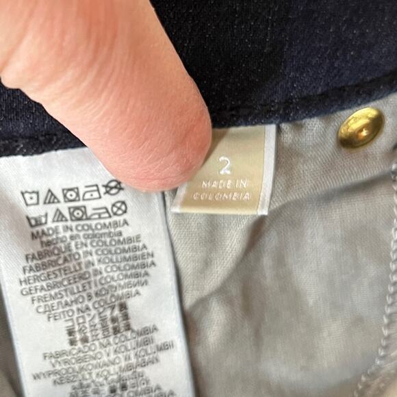 Michael Kors Straight Skinny Leg Denim Jeans dark rinse wash - 2 - Picture 10 of 11